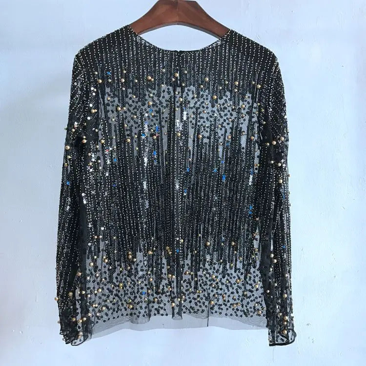 Fashion Bottoming Shirt Sequined Top For Women ShowbizMart