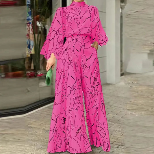 Elegant Striped New Print Jumpsuit For Women