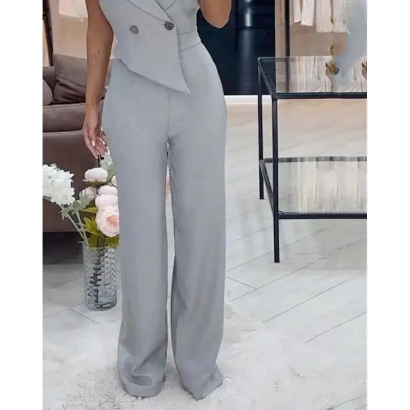 Asymmetric Elegant Work Jumpsuit ShowbizMart