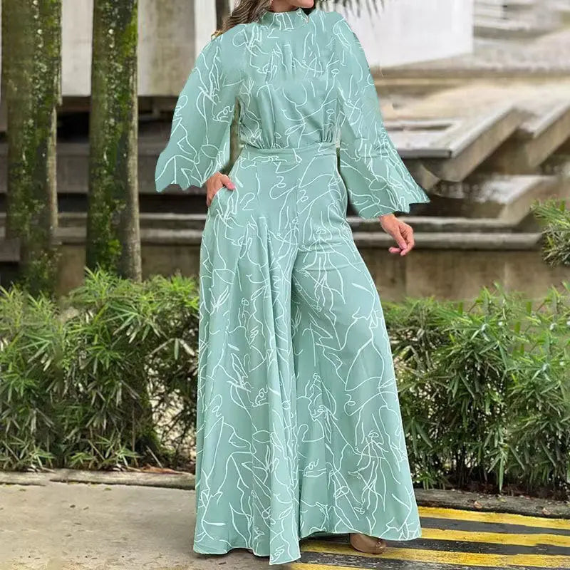 Elegant Striped New Print Jumpsuit For Women ShowbizMart