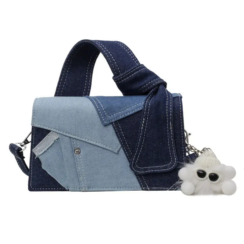 Simple Denim Fabric High-end Feel Versatile Fashion Crossbody Bag For Women