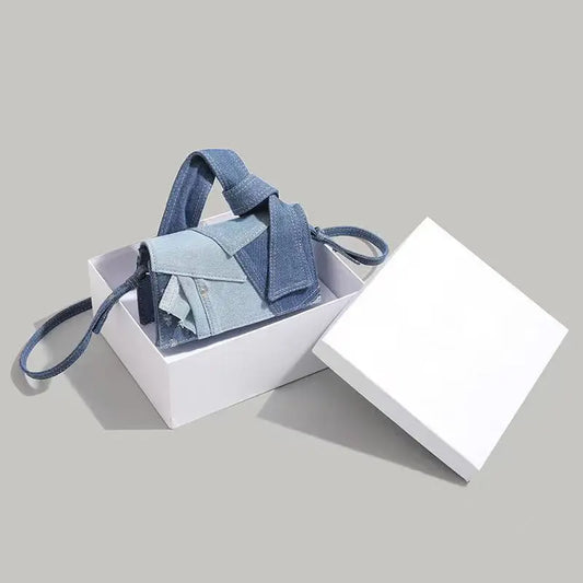 Simple Denim Fabric High-end Feel Versatile Fashion Crossbody Bag For Women WshowbizMart