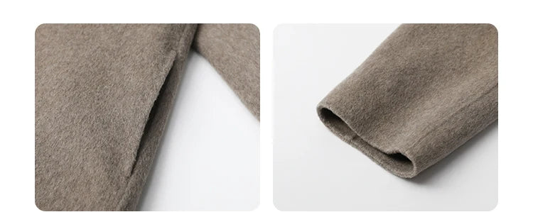 Classic Double-Breasted Wool Overcoat