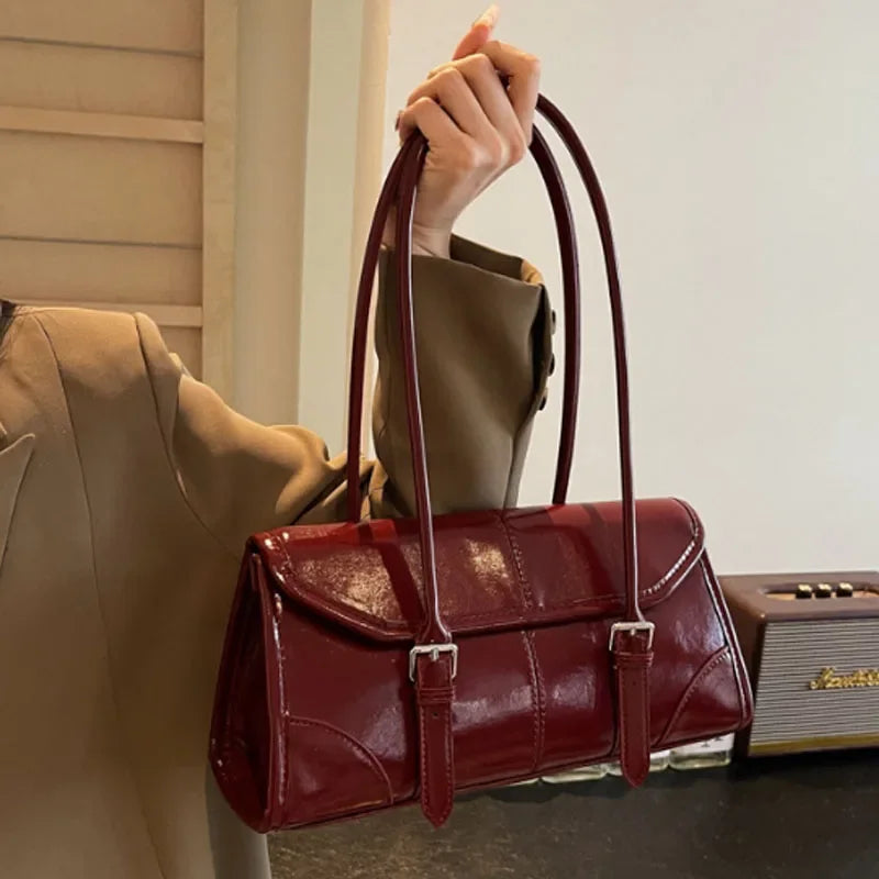 Désirée Burgundy Shoulder Bag