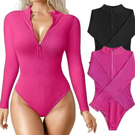 Long Sleeve Jumpsuit Seamless Slimming