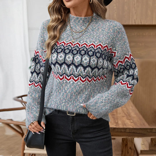 Casual Long Sleeve Sweater Top Women ShowbizMart